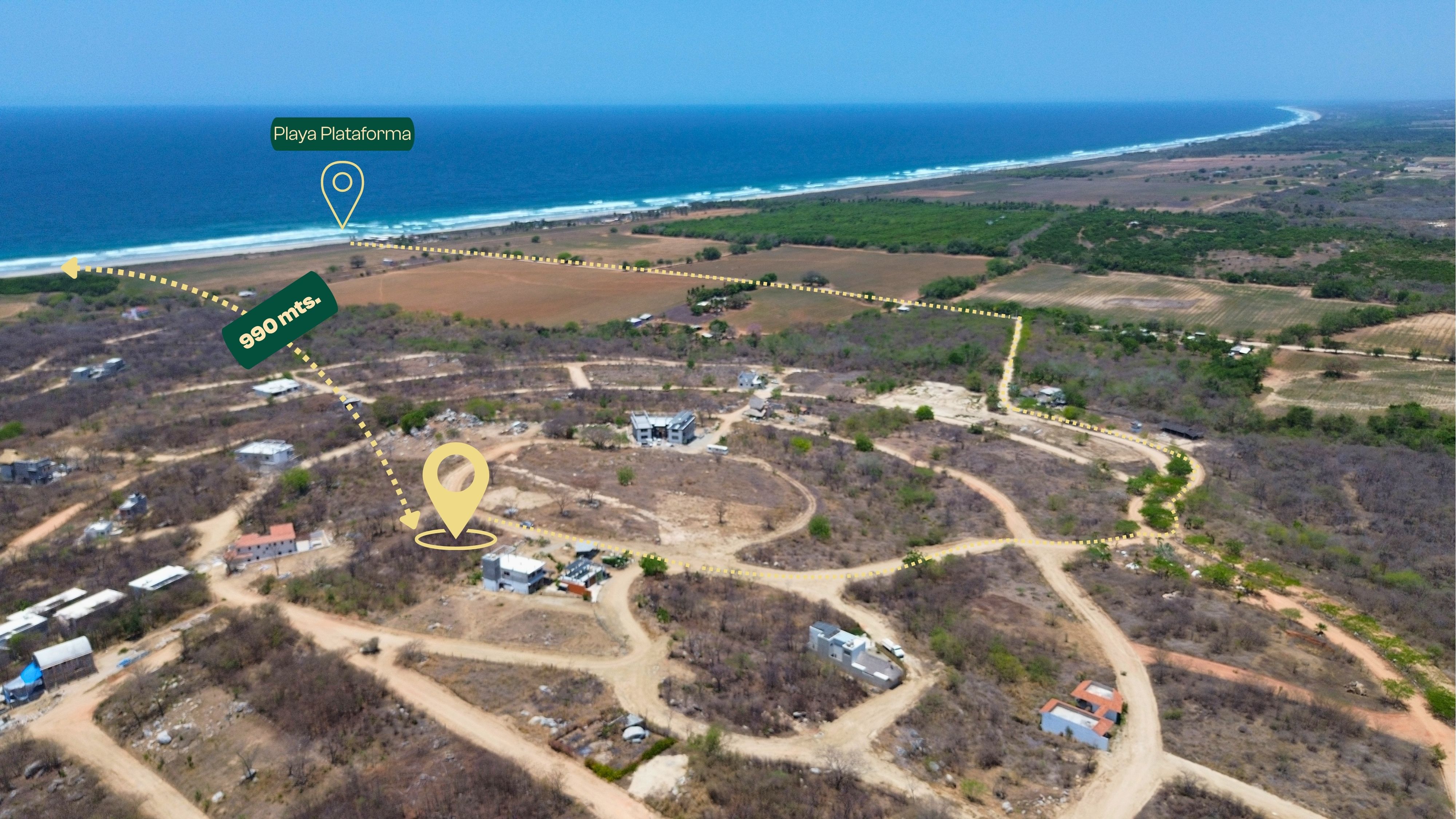 Großzügiges 1.159 m² Grundstück mit Meerblick in Playa Plataforma