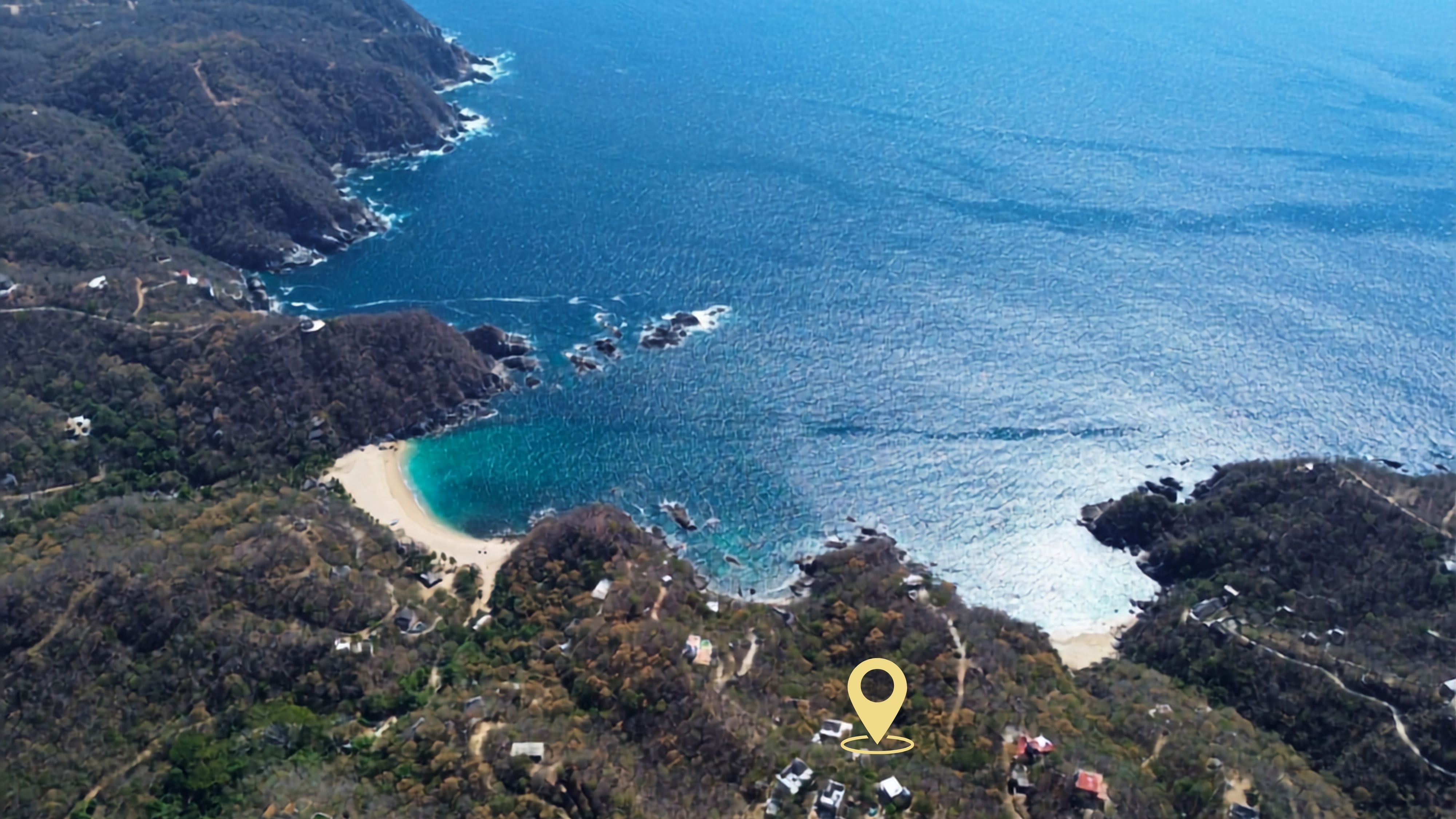 Large lot with ocean view close to Zipolite and Mazunte